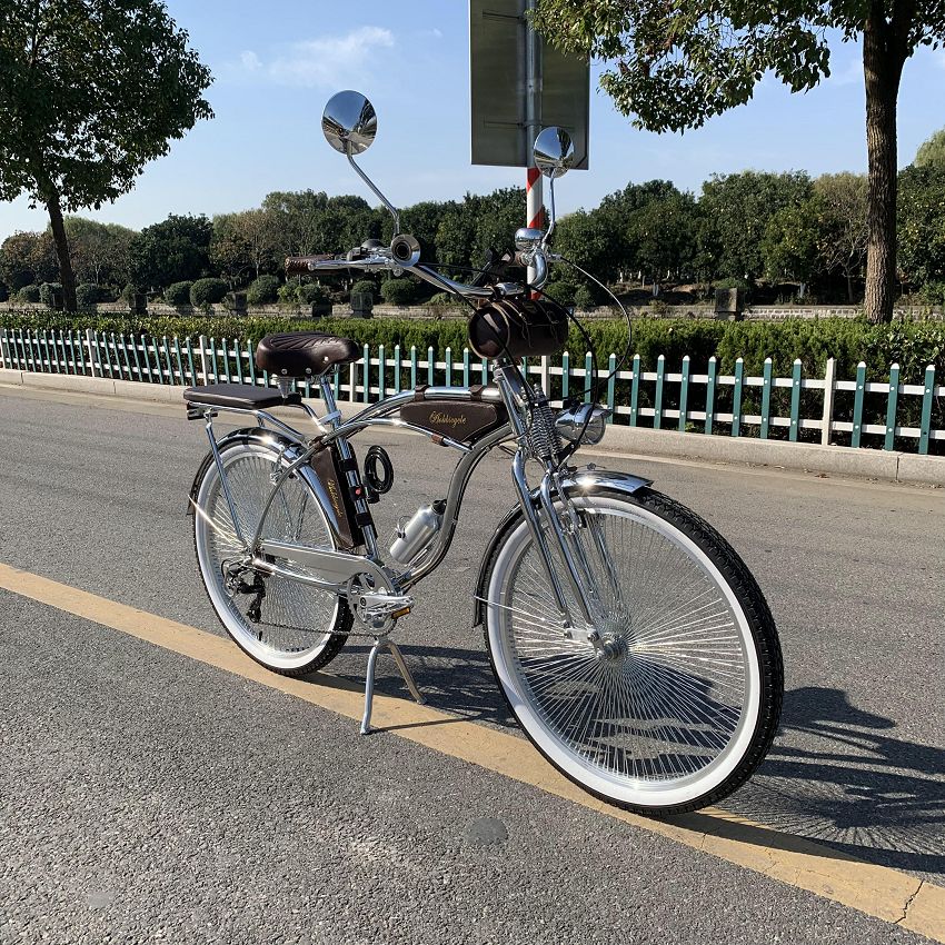 Super Chrome Retro Cruiser Bike Vintage Bicycle